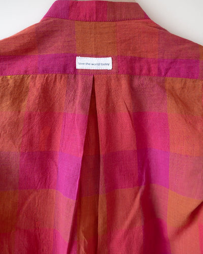 Gulmohar Cotton Checkered Full Sleeve Jacket Shirt – Kids Ethnic Sets by Love The World Today available on Brown Living™. 6 - 12 M . SKU: C34B3MJ612. Img 8.