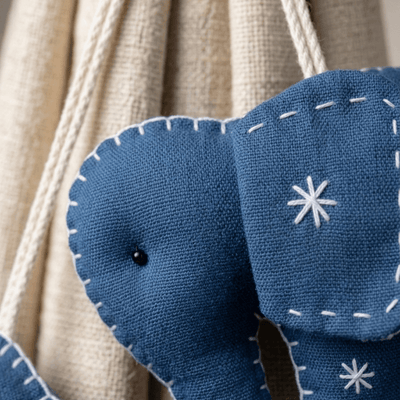 Haathi Elephant-Shaped Curtain Tieback for Home Decor – Curtain Holdbacks & Tassels on Brown Living™. SKU: BO01. Img 4.