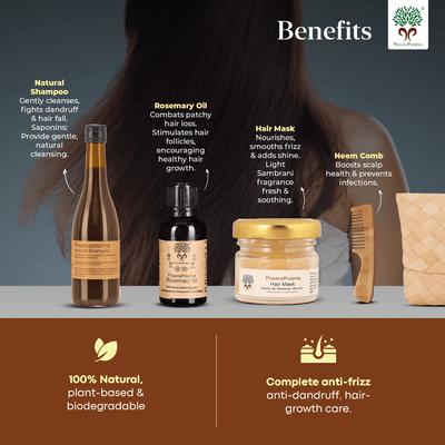 Hair Fall Solution Hamper | botanical extracts with essential oil – Gift Giving on Brown Living™. SKU: SKU_K08. Img 6.