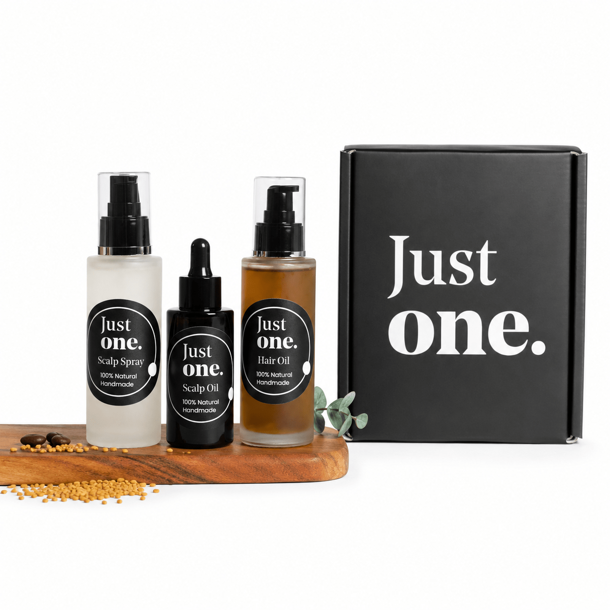 Hair Saviour Kit 200ml | Natural Hair Care & Scalp Nourishing Kit – Hair Oil on Brown Living™. SKU: JO-10HSKONN. Img 1.