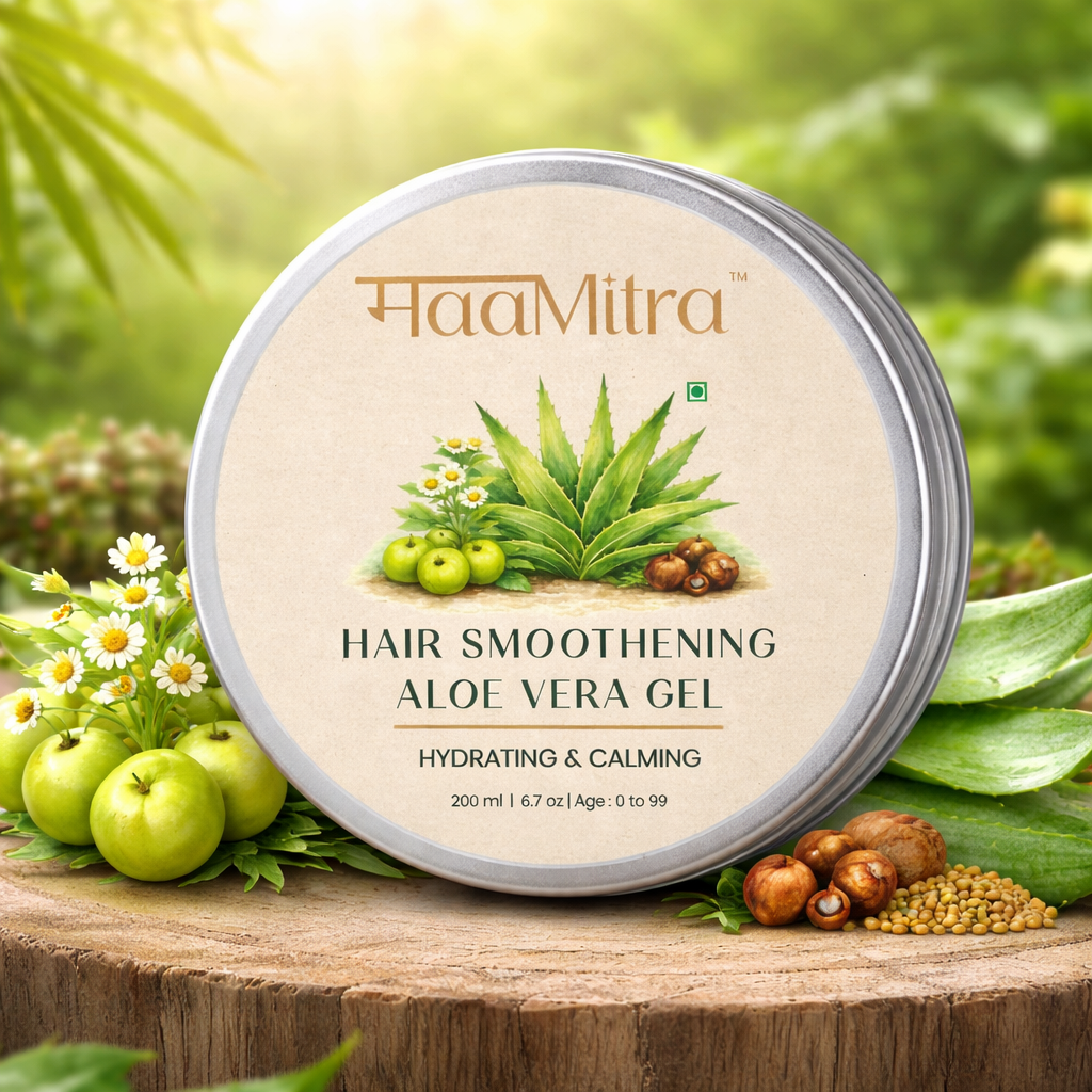 Hair Smoothening Aloe Vera Gel | Hydrating & Calming Natural Hair Gel – Hair Gel on Brown Living™. SKU: MM-HCG. Img 1.