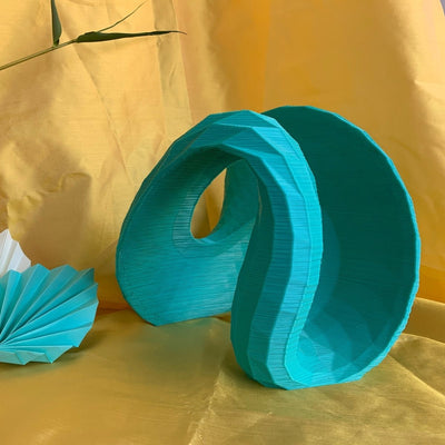 Halcyon Ubiquity Plant - Based Seafoam Green Sculpture – Home Decor on Brown Living™. SKU: HAUBEDPLAGA081. Img 1.