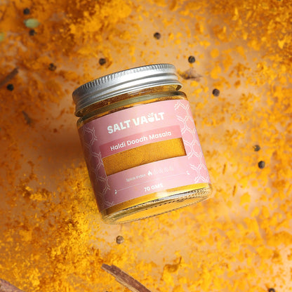 Haldi Doodh Masala | Golden Milk Blend for Turmeric Latte – Seasonings & Spices on Brown Living™. SKU: HM1JAR070. Img 2.