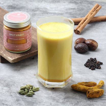 Haldi Doodh Masala | Golden Milk Blend for Turmeric Latte – Seasonings & Spices on Brown Living™. SKU: HM1JAR070. Img 5.