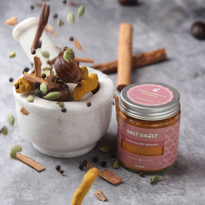 Haldi Doodh Masala | Golden Milk Blend for Turmeric Latte – Seasonings & Spices on Brown Living™. SKU: HM1JAR070. Img 4.