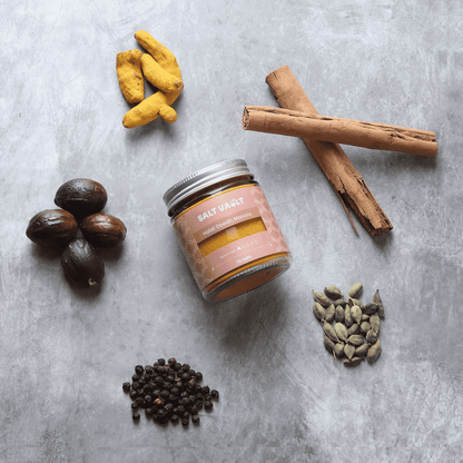 Haldi Doodh Masala | Golden Milk Blend for Turmeric Latte – Seasonings & Spices on Brown Living™. SKU: HM1JAR070. Img 3.