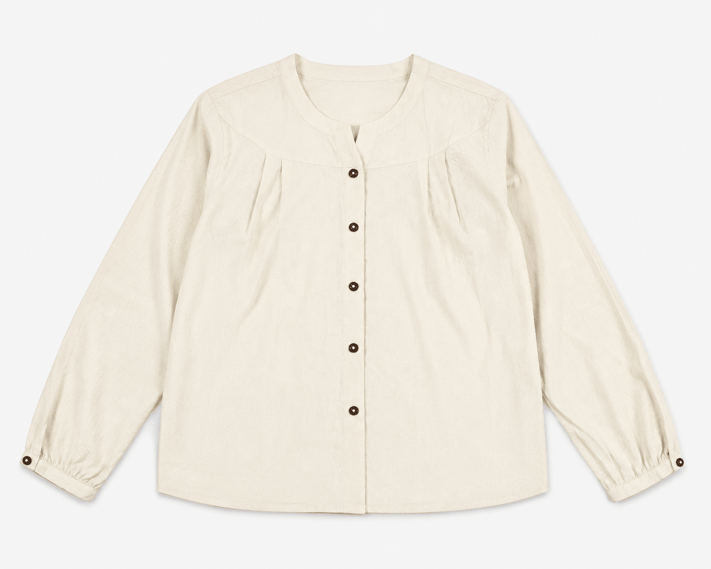 Half Moon Shirt – Stylish Casual Cotton Shirt with Modern Design – Womens Shirt on Brown Living™. SKU: ACB2026009. Img 1.