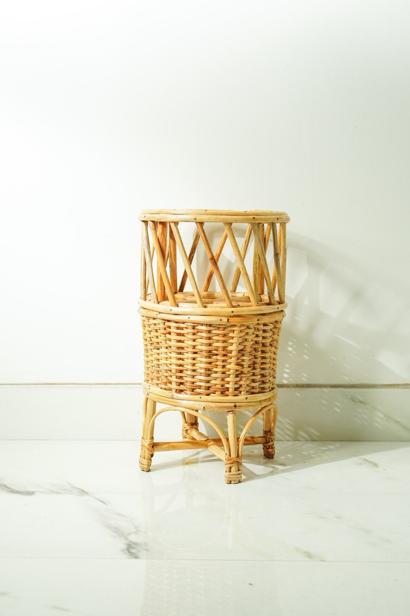Half 'n' Half Planter Stand | Modern Two - Tone Plant Holder – Home & Garden by AJAARA available on Brown Living™. . SKU: SYMPS002. Img 3.