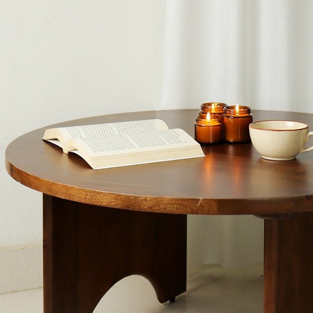 Halo - Handcrafted Mango Wood Coffee Table | Verified Sustainable by Brown Living™