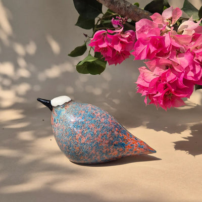 Hanairo Glass Bird Figurine – Artistic Collectible Showpiece – Home Decor on Brown Living™. SKU: BRD - HANRO. Img 1.
