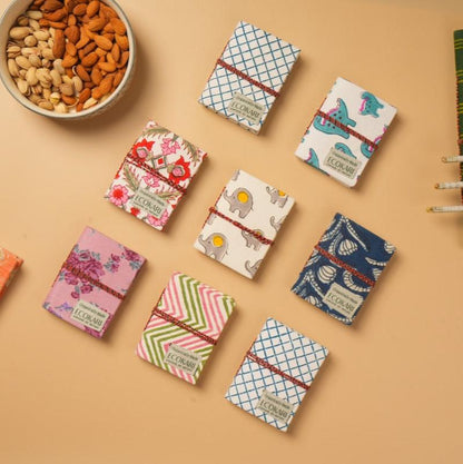 Hand - Block Printed Handmade Paper Pocket Diary | Verified Sustainable by Brown Living™