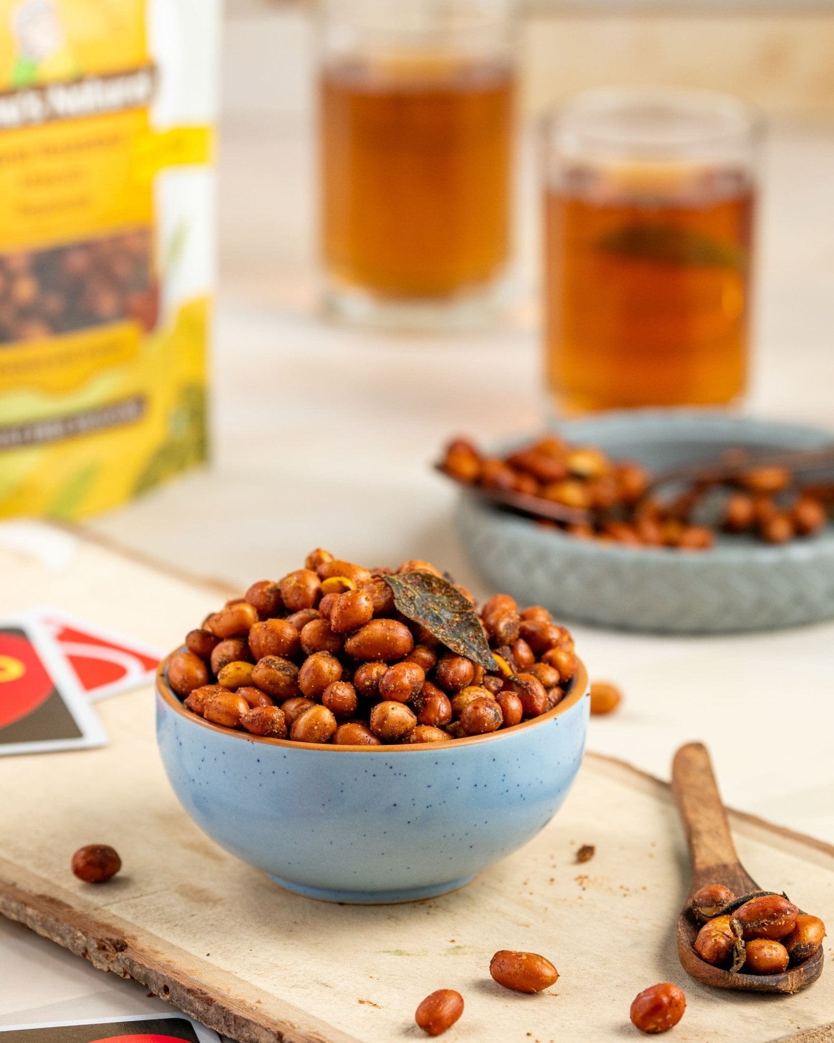 Hand Roasted Masala Peanuts | Crunchy & Spiced Nut Snack – Healthy Snacks on Brown Living™. SKU: NN_11. Img 4.