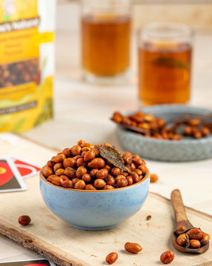 Hand Roasted Masala Peanuts | Crunchy & Spiced Nut Snack – Healthy Snacks on Brown Living™. SKU: NN_11. Img 4.