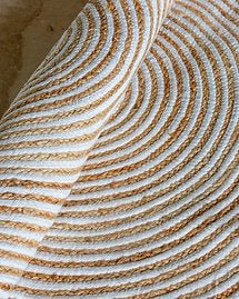 Hand Woven Jute Rug | Natural Farmhouse Floor Rug – Mats & Rugs on Brown Living™. SKU: ANTFHHWJRHHG. Img 3.