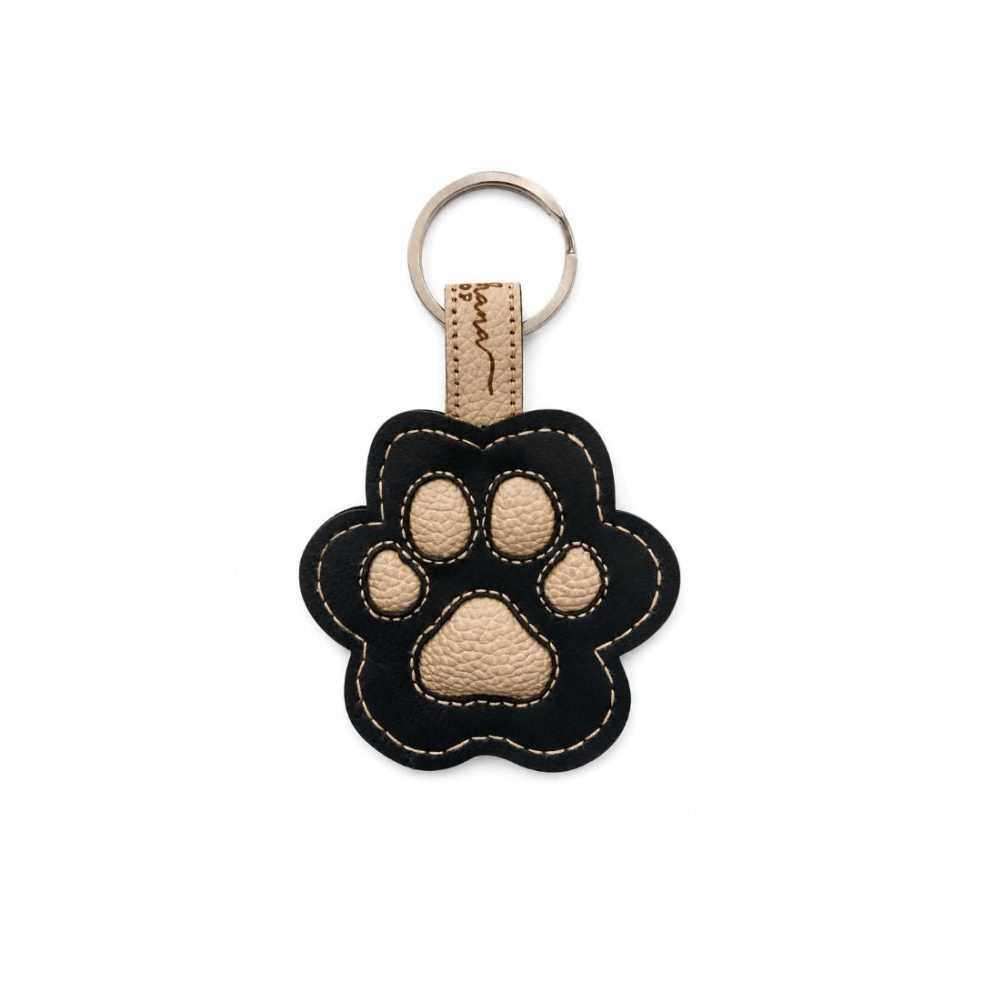Handcrafted and Upcycled Paw Key Chain – Gift on Brown Living™. SKU: KC009KC. Img 4.