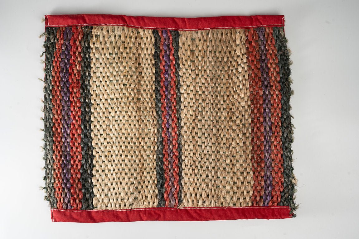 Handcrafted Banana Fiber Mat | Eco - Friendly Sustainable Floor Mat – Mats & Rugs on Brown Living™. SKU: ANTHBFMMPMHHG. Img 1.