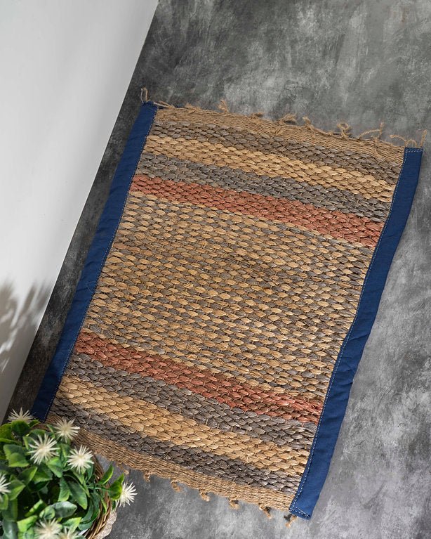 Handcrafted Banana Fiber Mat | Eco - Friendly Sustainable Floor Mat – Mats & Rugs on Brown Living™. SKU: ANTHBFMTMBHHG. Img 7.