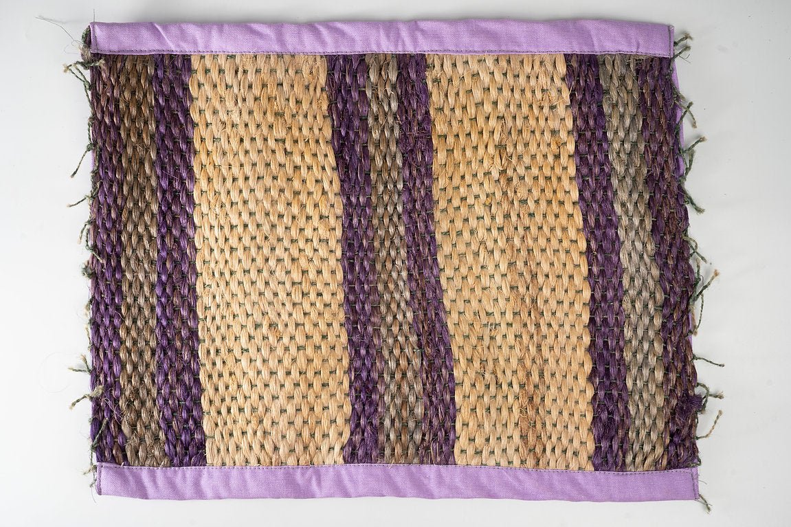Handcrafted Banana Fiber Mat | Eco - Friendly Sustainable Floor Mat – Mats & Rugs on Brown Living™. SKU: ANTHBFMTMPHHG. Img 9.