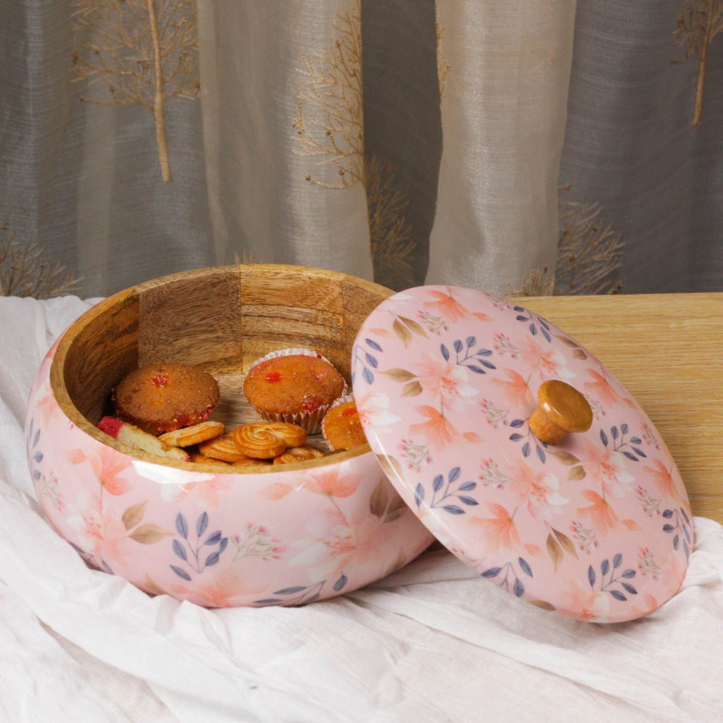 Buy Handcrafted Blossom Mango Wood Roti Box from Aakriti Ahuja ...