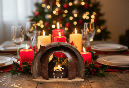 Handcrafted Coconut Shell Nativity Light –Eco - Friendly Christmas Decor – Gift Giving on Brown Living™. SKU: KOTT002. Img 2.