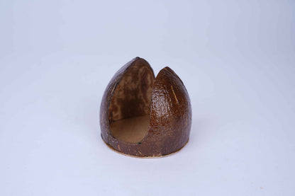 Handcrafted Coconut Shell Table Tissue Holder – Eco - Friendly Decor – Bath Accessories on Brown Living™. SKU: KOTT012. Img 2.