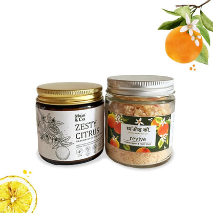 Handcrafted Coconut Wax Candle Saver Pack - Revive Bath & Foot Soak & Zesty Citrus | Verified Sustainable by Brown Living™