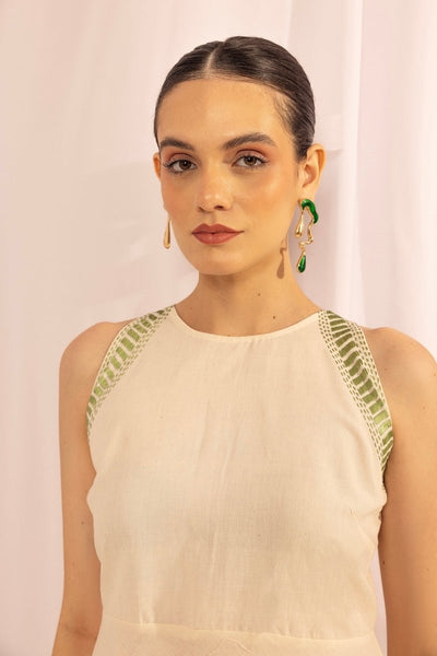 Handcrafted Cotton Kantha Short Dress – Womens Dress on Brown Living™. SKU: HOA - KAN - 107. Img 1.