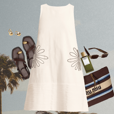 Handcrafted Cotton Matisse Dress – Womens Dress on Brown Living™. SKU: ER - MATT - DRS - XS - 001. Img 4.