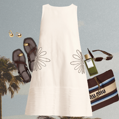 Handcrafted Cotton Matisse Dress – Womens Dress by erna available on Brown Living™. S . SKU: ER - MATT - DRS - XS - 001. Img 4.