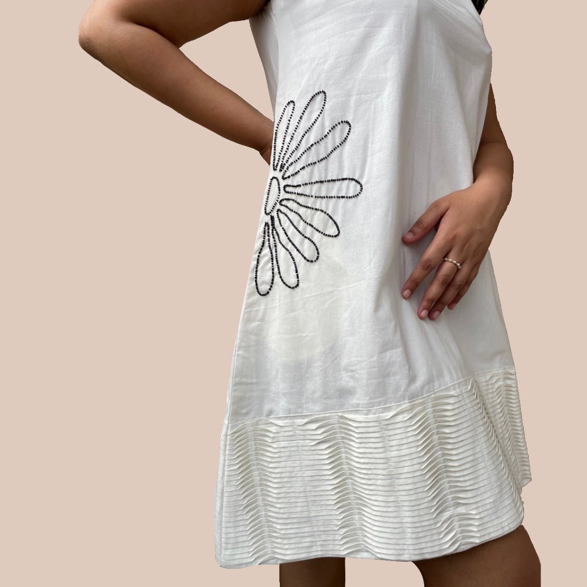 Handcrafted Cotton Matisse Dress – Womens Dress by erna available on Brown Living™. S . SKU: ER - MATT - DRS - XS - 001. Img 3.