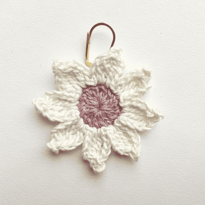 Handcrafted Crochet Star Earrings – Lavender – Womens Earrings on Brown Living™. SKU: WTESTAR1. Img 2.