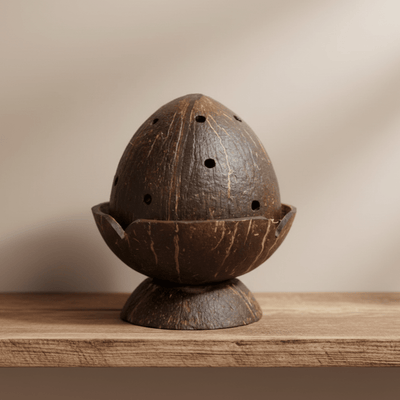 Handcrafted Dhoop Stand – Eco - Friendly Incense Holder – Pooja Needs on Brown Living™. SKU: KOTT006. Img 2.