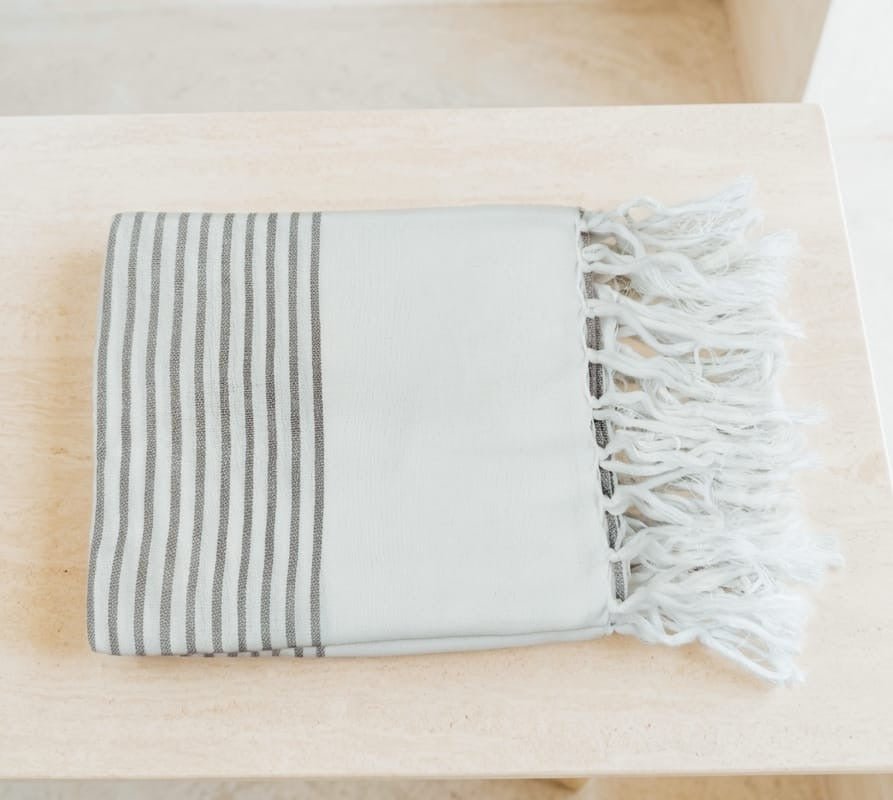 Handcrafted Easy Dry Bath Towel | 100% Cotton – Bath Linens on Brown Living™. SKU: Greytowel. Img 15.