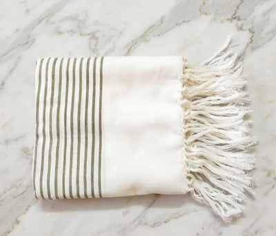 Handcrafted Easy Dry Bath Towel | 100% Cotton – Bath Linens on Brown Living™. SKU: Olivegreentowel. Img 16.