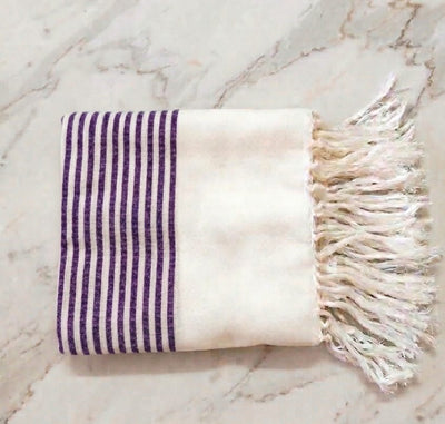 Handcrafted Easy Dry Bath Towel | 100% Cotton – Bath Linens on Brown Living™. SKU: Purpletowel. Img 10.