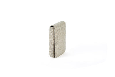 Handcrafted Eco - Friendly Hemp Fliptop Vertical Card Holder – Desk Accessories on Brown Living™. SKU: GCH01-NATURAL. Img 2.