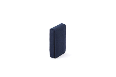 Handcrafted Eco - Friendly Hemp Fliptop Vertical Card Holder – Desk Accessories on Brown Living™. SKU: GCH01-NAVYBLUE. Img 3.