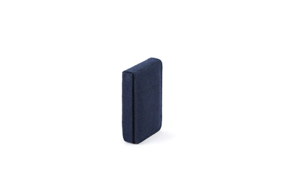 Handcrafted Eco - Friendly Hemp Fliptop Vertical Card Holder – Desk Accessories on Brown Living™. SKU: GCH01-NAVYBLUE. Img 3.