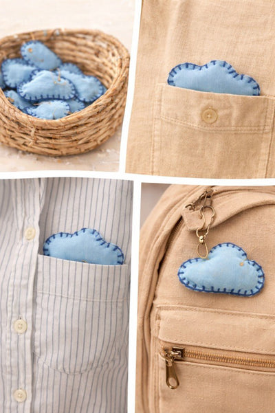 Handcrafted Fabric Brooches | Artistic Textile Accessories – Womens Brooches & Lapel Pins on Brown Living™. SKU: FB02. Img 2.