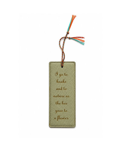 Handcrafted Floral Bel Embroidered Bookmark – Bookmarks on Brown Living™. SKU: BO023A. Img 2.