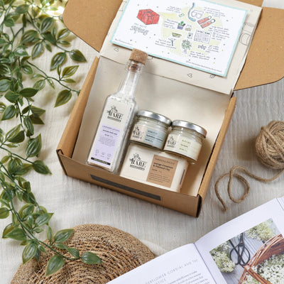 Handcrafted Gift Set - Bath Salt, Handmade Soap, Lip Balm, Moisturizer – Gift Giving on Brown Living™. SKU: 044-01130-P0021. Img 2.