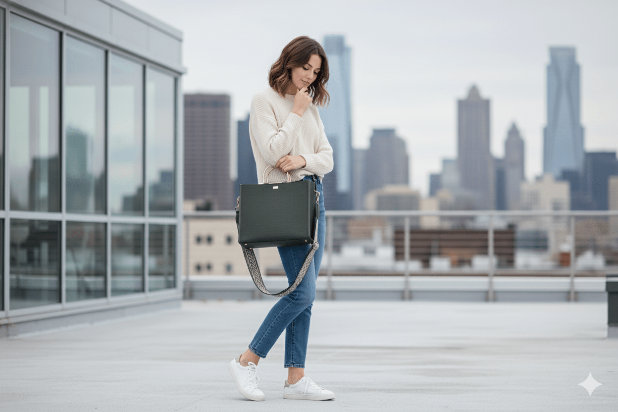 Handcrafted Hemp Fabric Everyday Tote Crossbody Bag – Bags on Brown Living™. SKU: GTB01-BROWN. Img 17.