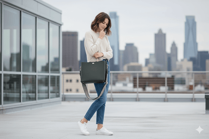 Handcrafted Hemp Fabric Everyday Tote Crossbody Bag – Bags on Brown Living™. SKU: GTB01-BROWN. Img 17.