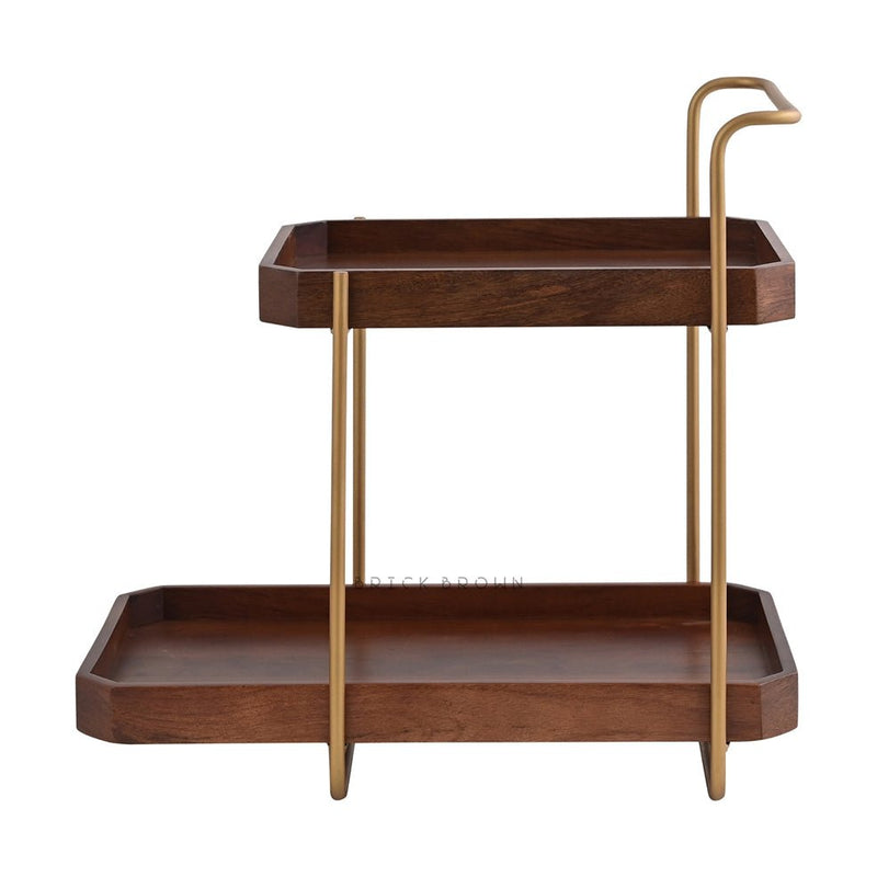 Handcrafted Homeydo 2 Tier Wooden Organizer | Verified Sustainable by Brown Living™