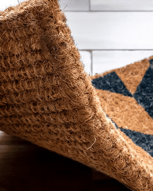 Handcrafted Kerala Coir Mat | Eco - Friendly Natural Door & Floor Mat – Mats & Rugs on Brown Living™. SKU: ANTHCKCMBCMHH. Img 5.