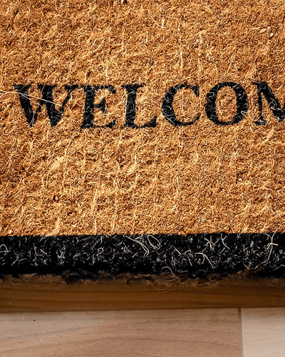 Handcrafted Kerala Coir Mat | Eco - Friendly Natural Door & Floor Mat – Mats & Rugs on Brown Living™. SKU: ANTHCKCMCWCMHH. Img 3.