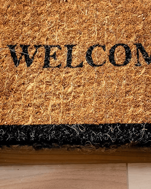 Handcrafted Kerala Coir Mat | Eco - Friendly Natural Door & Floor Mat – Mats & Rugs on Brown Living™. SKU: ANTHCKCMCWCMHH. Img 3.