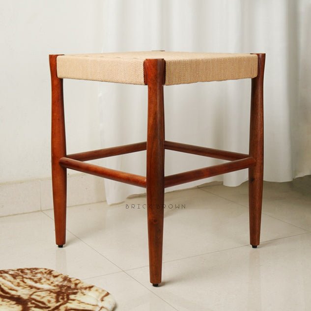 Handcrafted Loom Nest Wooden Stool | Verified Sustainable by Brown Living™