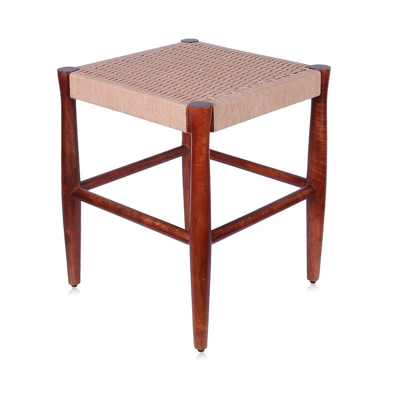 Handcrafted Loom Nest Wooden Stool | Verified Sustainable by Brown Living™