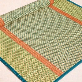 Handcrafted Madurkathi Floor Mat (2ft x 5ft) – Mats & Rugs on Brown Living™. SKU: MKLMAT003K. Img 11.